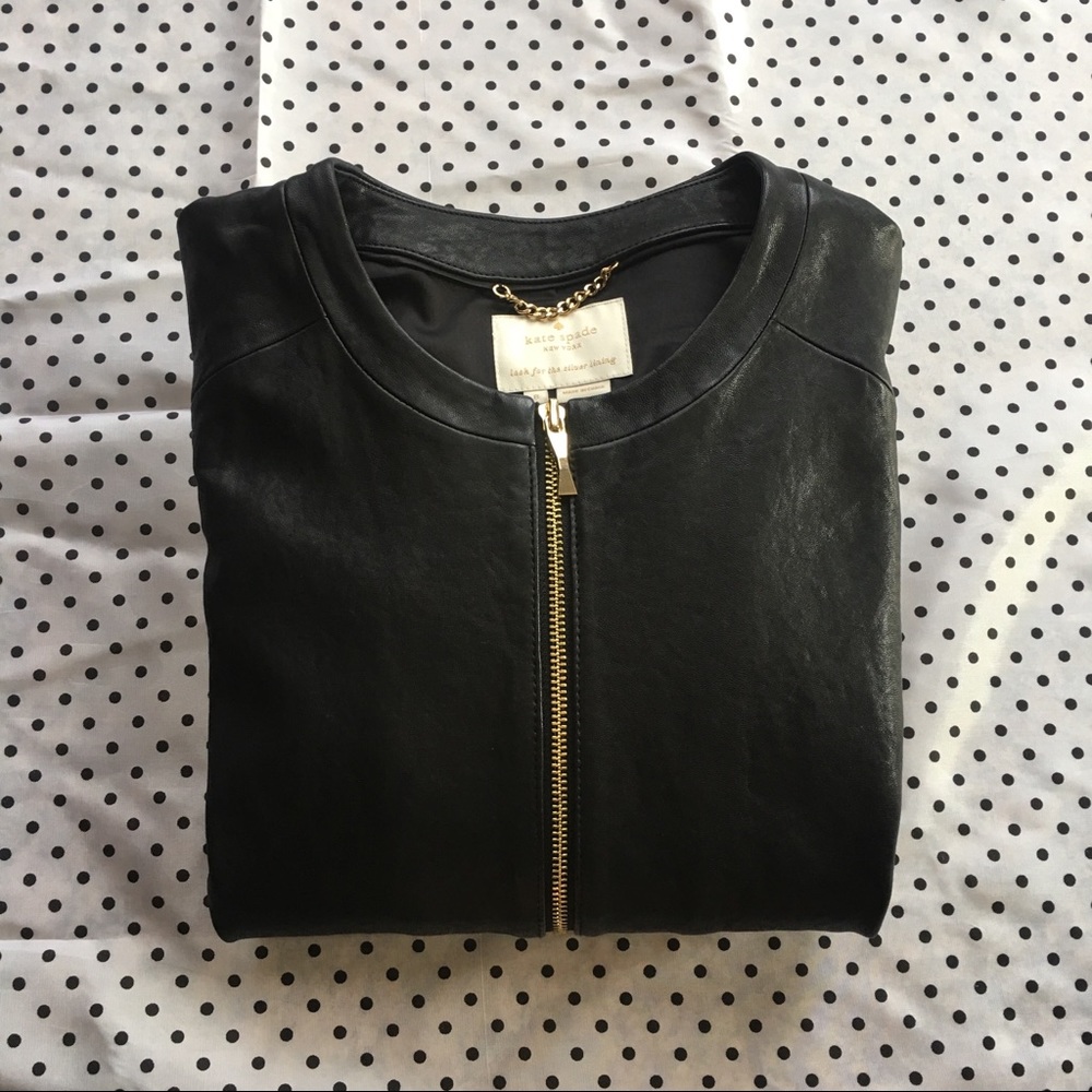 Kate Spade New York Black Leather Jacket